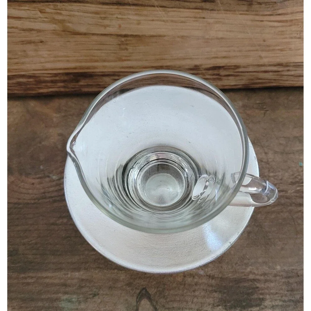 Webster Sterling Silver Plated Art Deco Etched Wheat Glass Creamer - 1950s